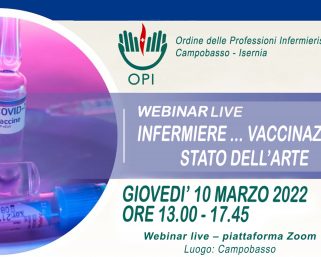 Corso ECM “INFERMIERI … VACCINAZIONI … STATO DELL’ARTE” 10 marzo 2022